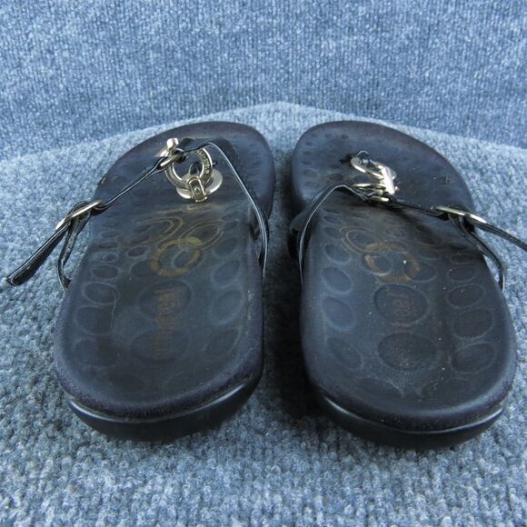 Orthaheel‎ Women Flip Flop Sandal Shoes Size 10 Medium Black Synthetic - Picture 6 of 10